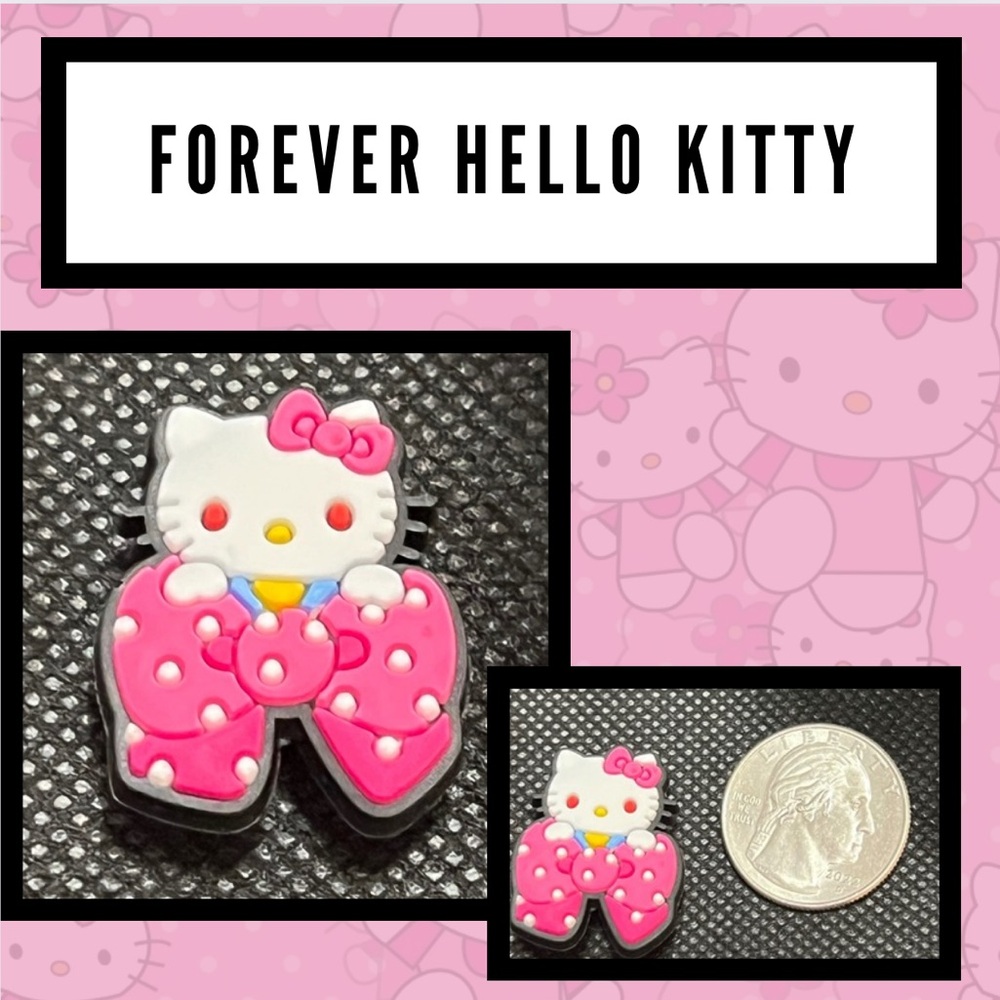 NEW: 1 HELLO KITTY Shoe Charm: 1 Charm$12.00 or 3 $15.00 (bundle your 3)